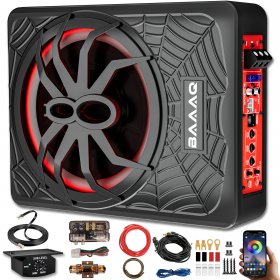 Baaaq Universal Bass Control Knob with 13ft Cable - 6-Pin Car Subwoofer Volume Control, Compatible with Most Car Amp, Easy Install, Copper Core Wire